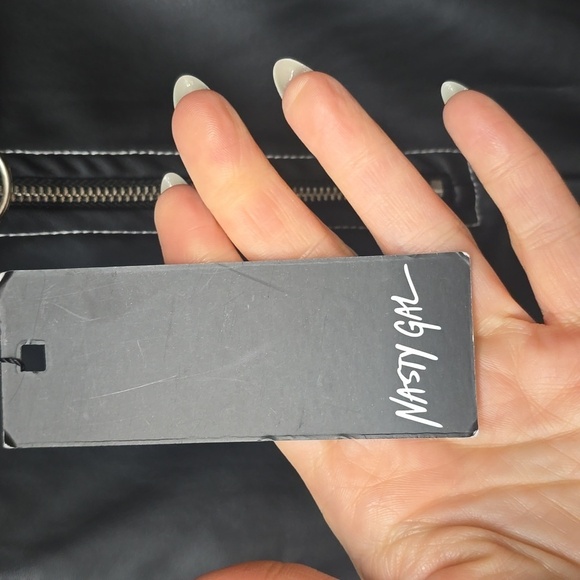 Nasty Gal Give Me a Mini Faux Leather Skirt Black NEW NWT US 4 - Picture 12 of 12